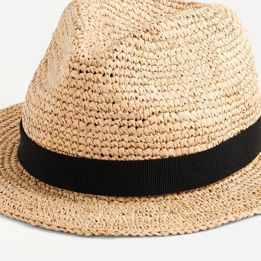 J Crew Packable straw hat